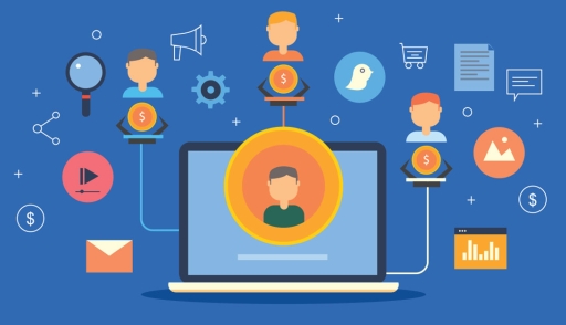 Illustration of digital marketing channel partners